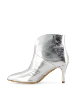 Enkellaars Tl-12804 Zilver Dames Laarzen