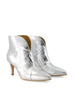 Enkellaars Tl-12804 Zilver Dames Laarzen