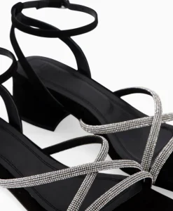 Online Sandaal Met Hak Tl Celina Zwart Dames Sandalen