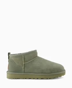 Discount Enkellaars Winterboot Classic Ultra Mini Khaki Heren Laarzen