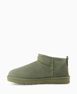 Discount Enkellaars Winterboot Classic Ultra Mini Khaki Heren Laarzen