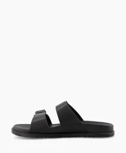 Sandaal Wainscott Buckle Slide Black Jeans Heren Sandalen