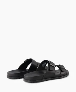 Sandaal Wainscott Buckle Slide Black Jeans Heren Sandalen