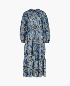 Best Midi Jurk Iona Dress Blauw Dames Jurken
