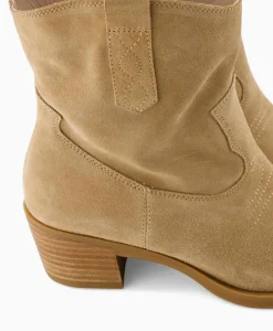 Unisa Enkellaars Gwen_Bs Beige*Dames Laarzen