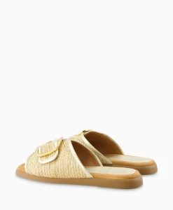 Unisa Sandaal Zonder Hak Crayyu Goud*Dames Sandalen