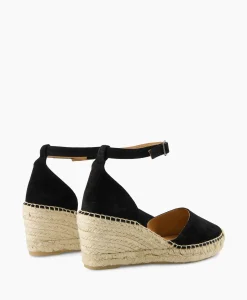 New Espadrille Flora Braid Zwart Dames Instappers