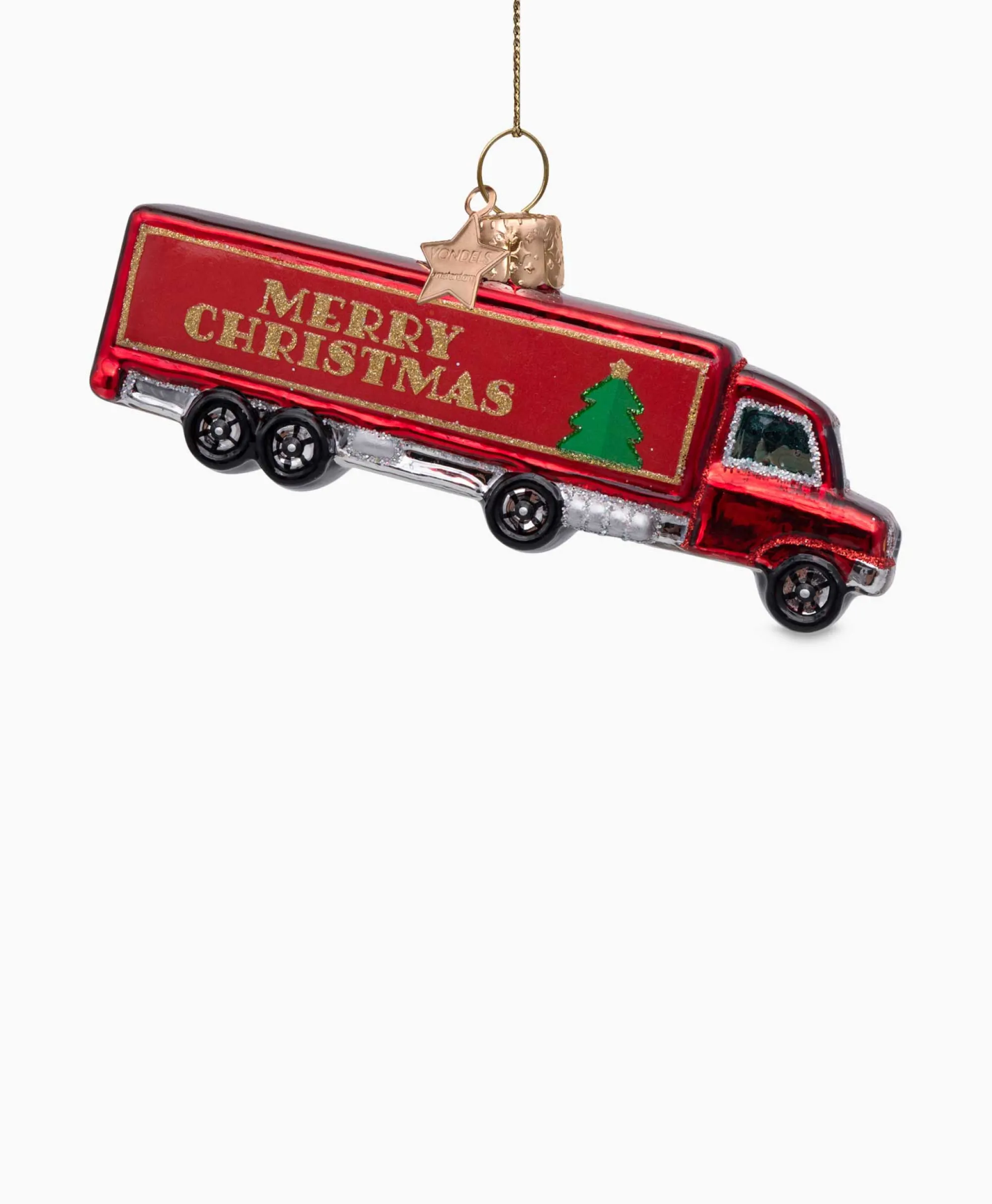 Hot Kerstbal Christmas Truck Rood Lifestyle Lifestyle