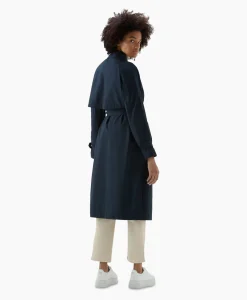 Hot Trenchcoat Summer Donker Blauw Dames Jassen
