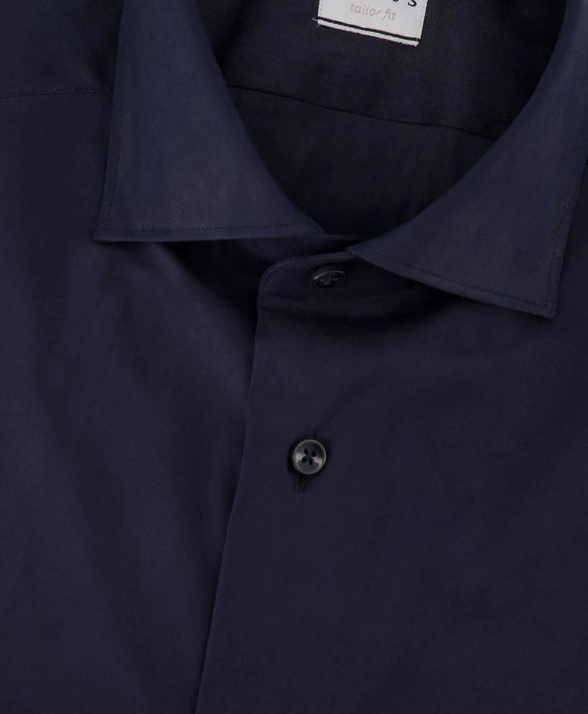 Online Tailor Fit Shirt Donker Blauw Heren Overhemden