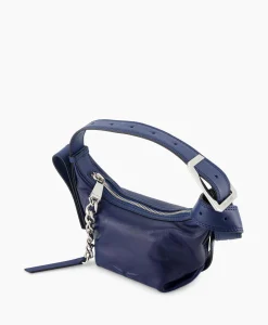 Outlet Zadig & Voltaire Schouder / Hand Tas Le Cecilia Xs Leather With Veg Donker Blauw Dames Tassen