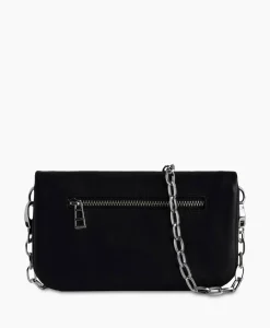 Online Zadig & Voltaire Schouder / Hand Tas Rock Eternal Smooth Calfskin Zwart Dames Tassen