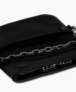 Online Zadig & Voltaire Schouder / Hand Tas Rock Eternal Smooth Calfskin Zwart Dames Tassen