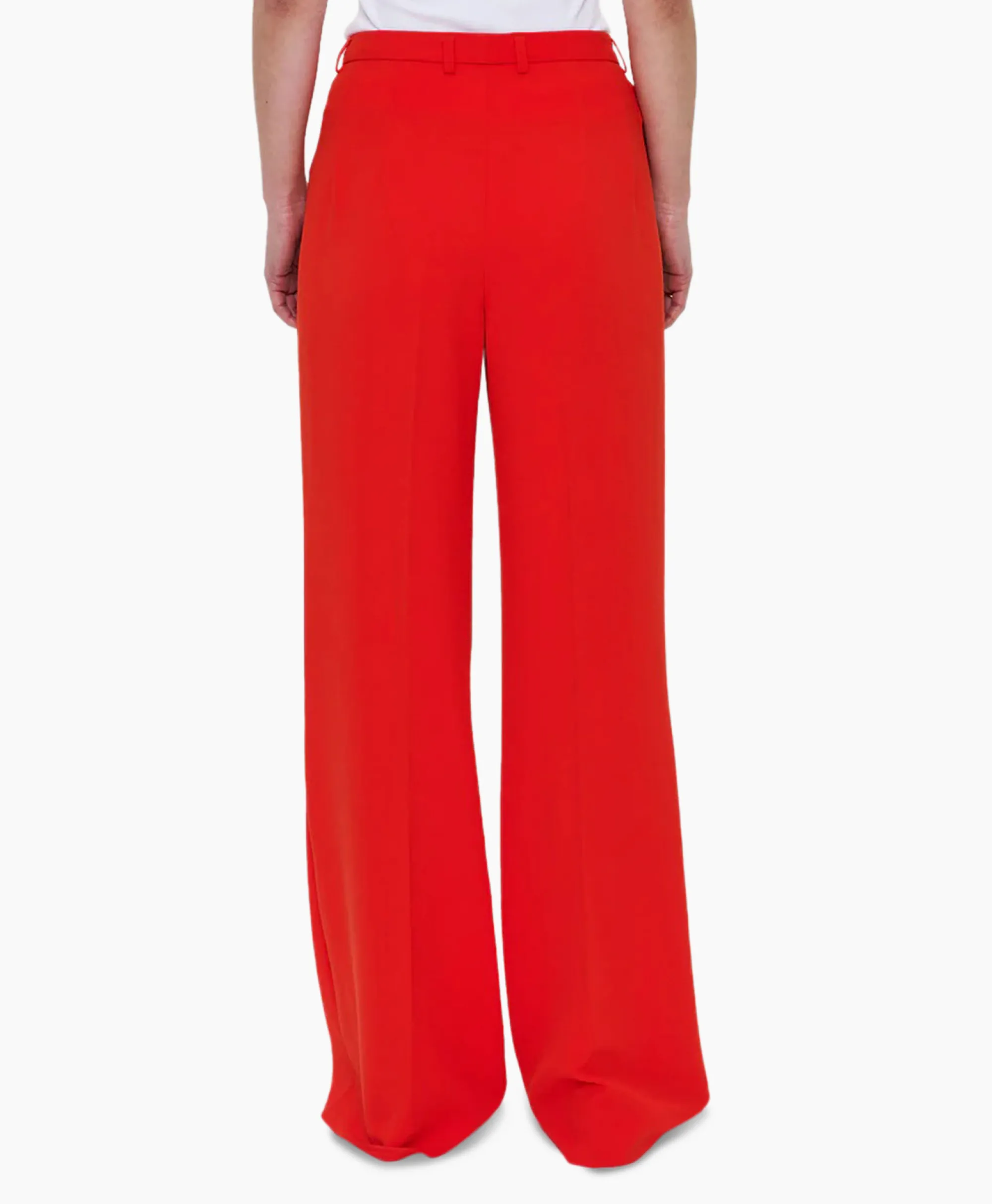 Best Pantalon Techno Silk Rood Dames Broeken